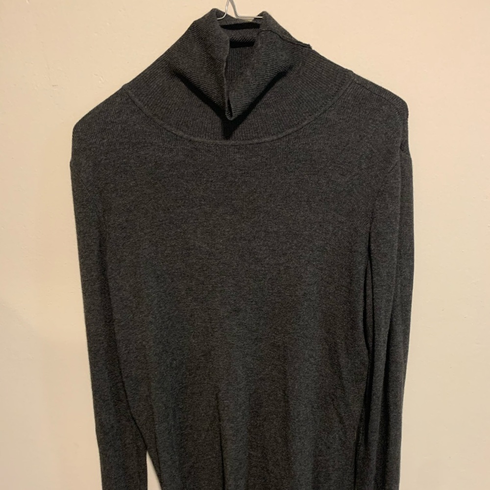 Grace Long Sleeve Gray Turtleneck